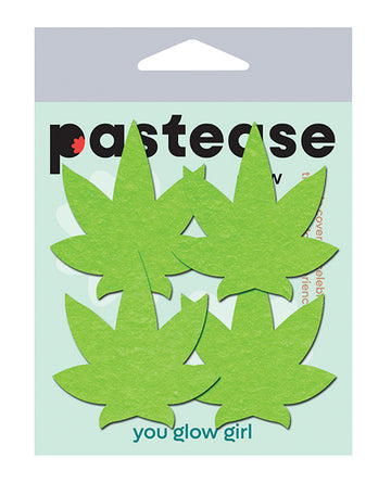 Pastease PET-LF-GLW Petites Leaf, Glow in the Dark Green, One Size