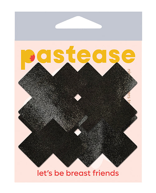 Pastease PET-PLS-LQ-BK Premium Petites Liquid Cross, Black, Pack of 2 Pairs