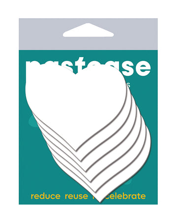 Pastease REF-HRT Refill Heart Double Stick Shapes, White