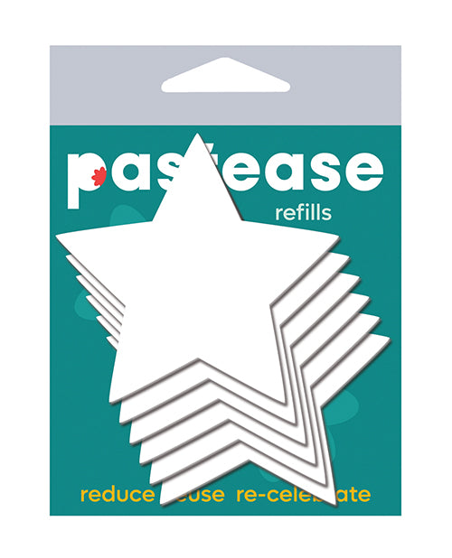 Pastease REF-STR Refill Star Double Stick Shapes, Pack of 3, White