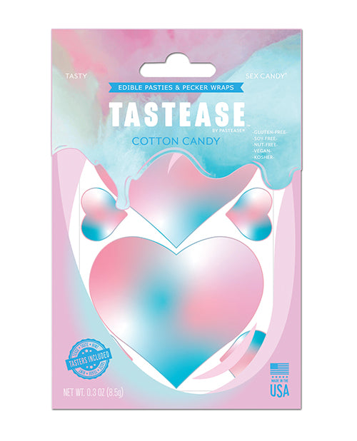 Pastease TTS-CC Tastease Edible Pasties & Pecker Wraps, Cotton Candy