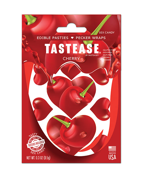 Pastease Tastease Edible Pasties & Pecker Wraps, Cherry O/S