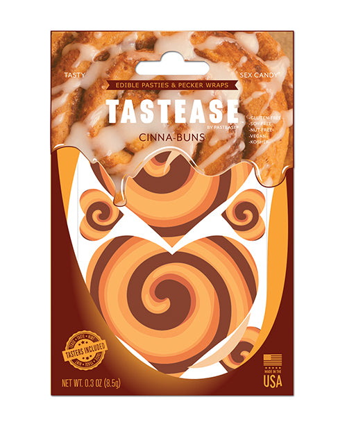 Pastease TTS-CIN Tastease Edible Pasties & Pecker Wraps, Brown, Cinnabuns