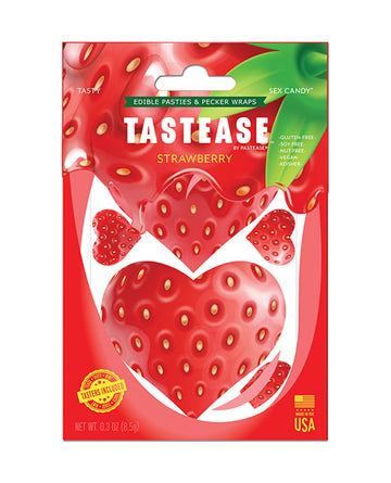 Pastease TTS-STW Tastease Edible Pasties & Pecker Wraps, Strawberry