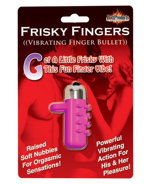 Hott Products HP-2174 Frisky Fingers Vibrating Silicone Massager, Magenta