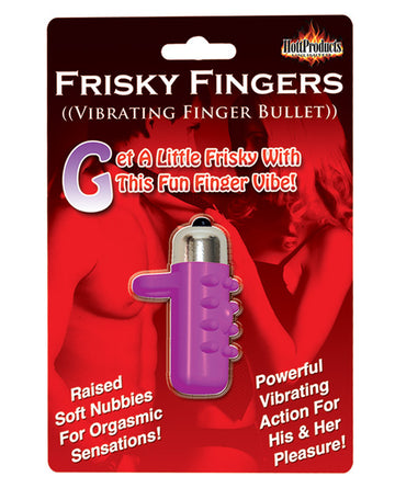 Hott Products HP-2175 Frisky Fingers Vibrating Enhancer, Purple Silicone