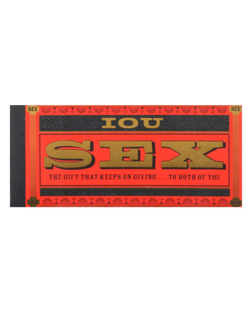 Hachette 9780811850742 I.O.U Sex Checks, Paper, 30 Coupons