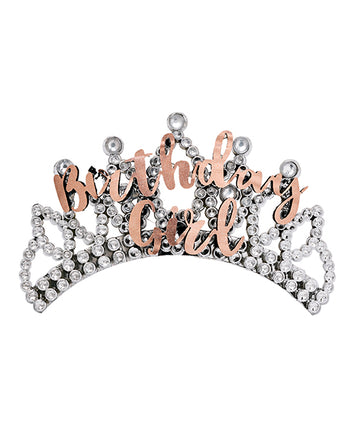 OMG International AL-TIARA-BG Birthday Girl Tiara, Rose Gold