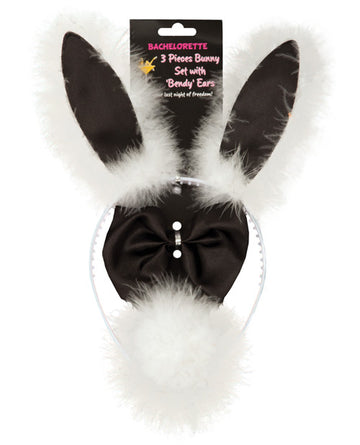 OMG International AL-WBUNNYS-BW Bachelorette Bunny Set, Black & White
