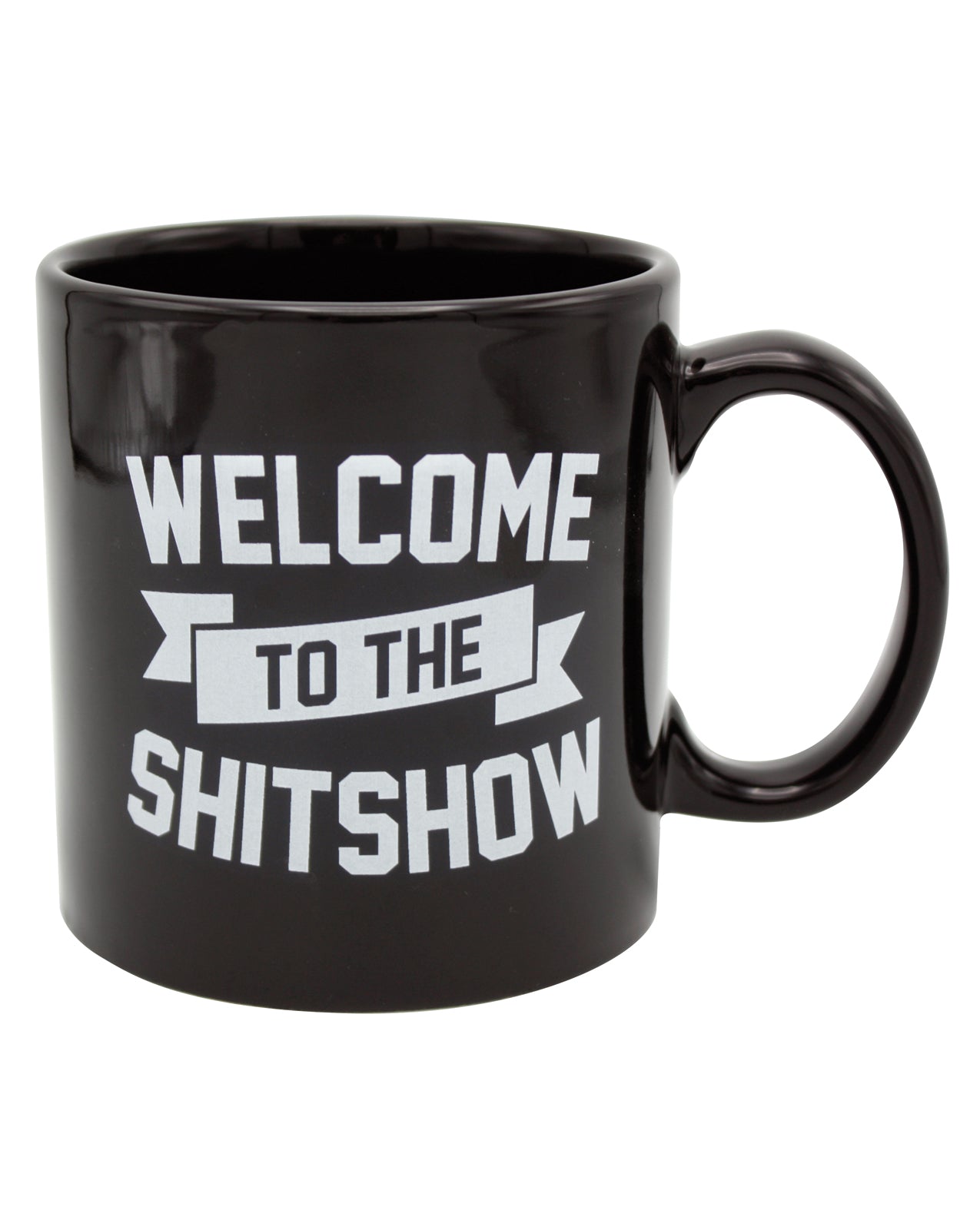 Island Dogs 57660 Welcome to the Shit Show Mug, Black Ceramic