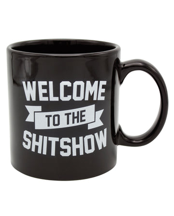 Island Dogs 57660 Welcome to the Shit Show Mug, Black Ceramic