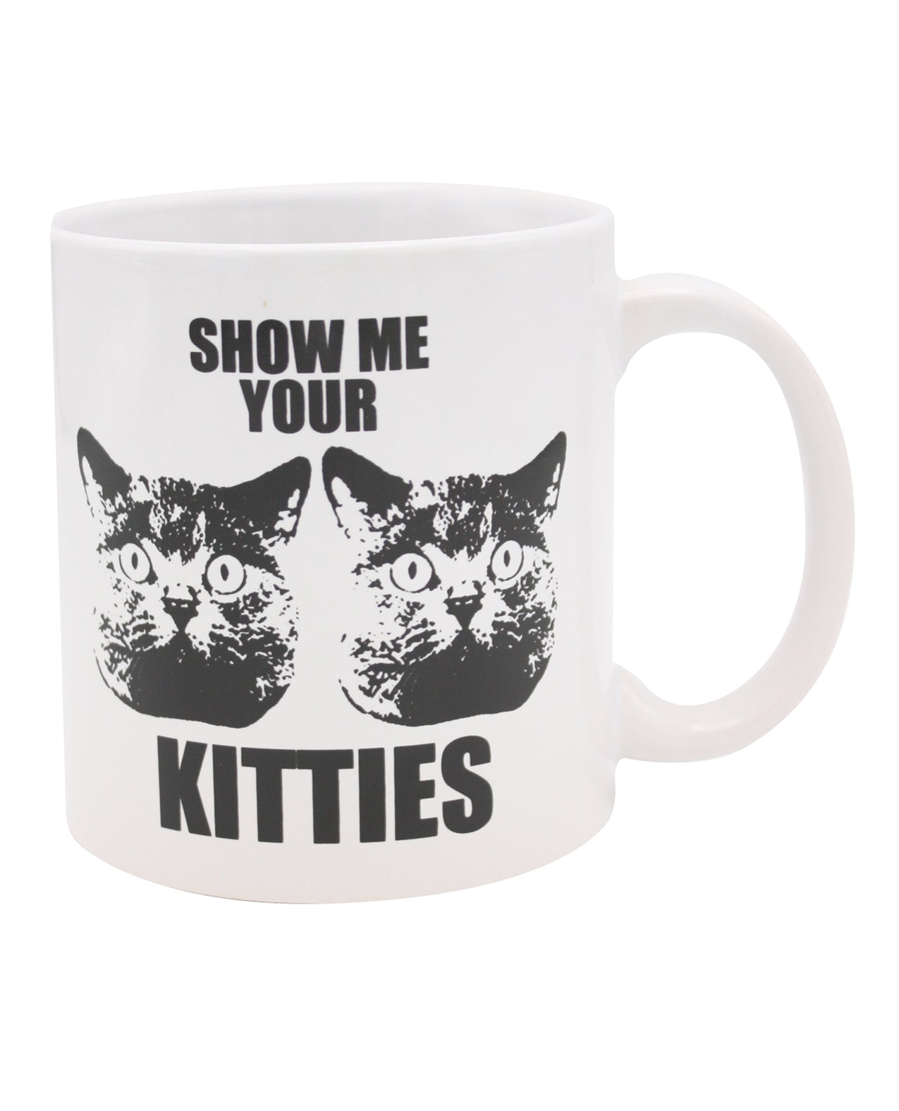 Island Dogs 57351 Show Me Your Kitties Mug, 22 oz, White