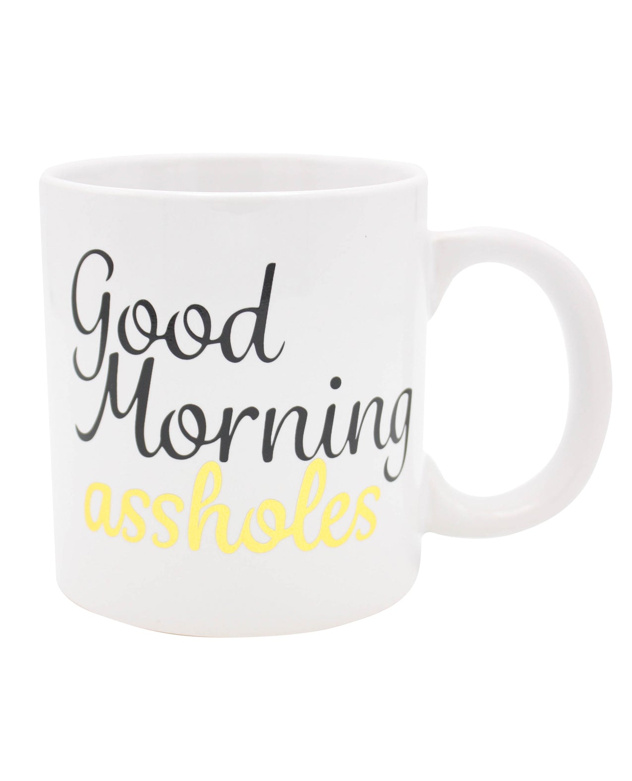 Island Dogs 57814 Attitude Mug Good Morning Asshole, 22 oz Ceramic