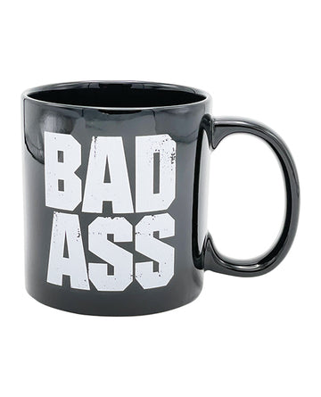 Island Dogs 58042 Attitude Mug Bad Ass, 22 oz Black