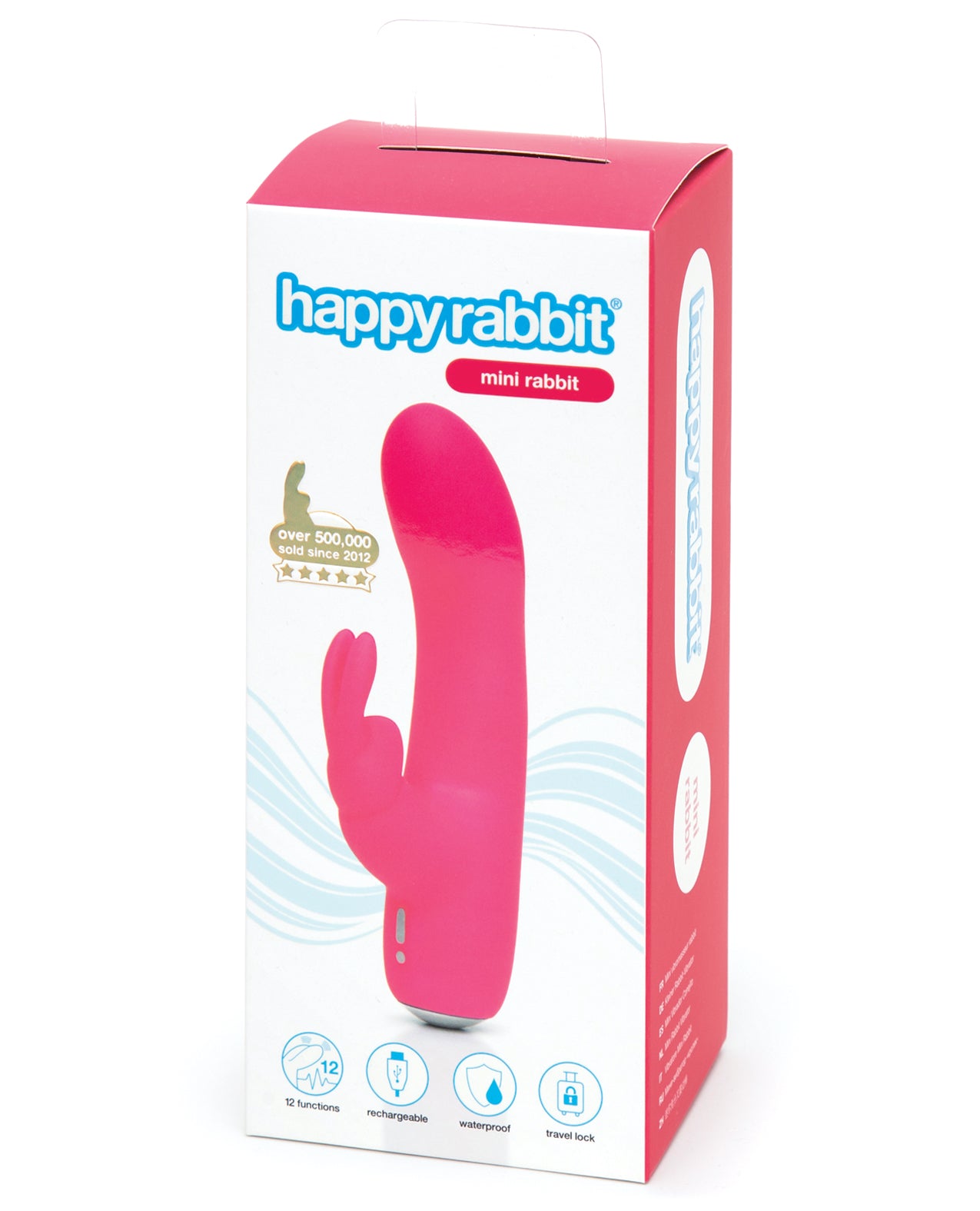 Lovehoney 73135 Mini Rabbit Rechargeable, Pink Silicone Vibrator