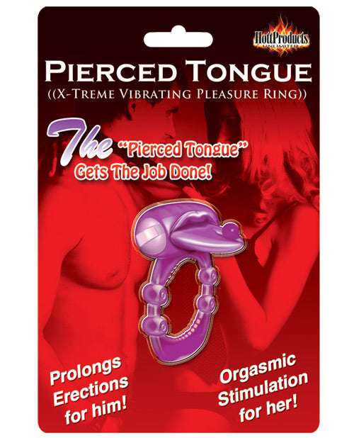 Hott Products HP-2327 X-treme Vibrating Pleasure Ring, Purple Silicone, One Size