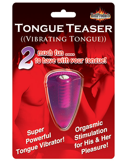 Hott Products HP-2226 Tongue Teaser, Vibrating Silicone, Purple