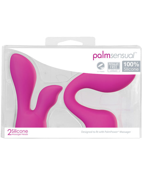 B.M.S. Enterprises 30530 Palm Power Silicone Heads, Pink Vibrating