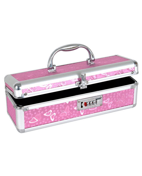 B.M.S. Enterprises 099-16 Lockable Vibrator Case, Pink, Metal Reinforced