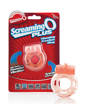 Screaming O SOP Screaming O Plus Vibrating Ring, Nude, 30 Min