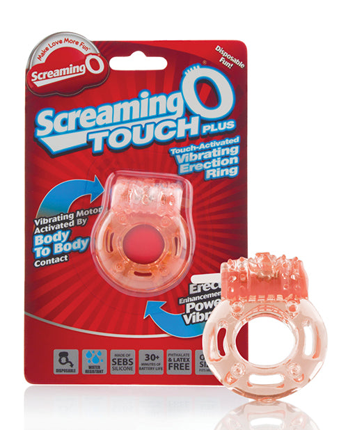 Screaming O SOTP Touch Plus Vibrating Ring, Nude, 90 Min Battery