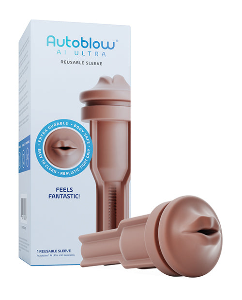 Very intelligent ecommerce inc 5938 Autoblow AI Ultra Mouth Sleeve, Tan