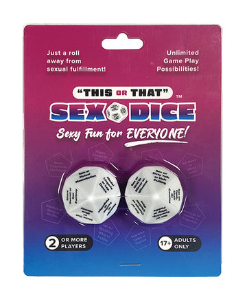 Ball & Chain DG16 This or That Sex Dice Game, Plastic
