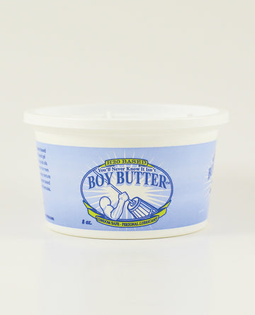 Boy Butter H2O Water-Based Lubricant, 8 oz, Vitamin E, Shea Butter
