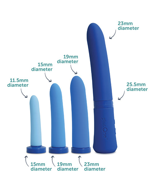 plusOne Vaginal Dilator Set with Heat and Vibration