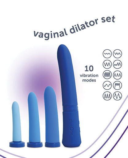 plusOne Vaginal Dilator Set with Heat and Vibration