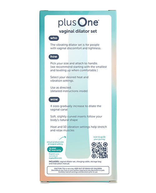 plusOne Vaginal Dilator Set with Heat and Vibration