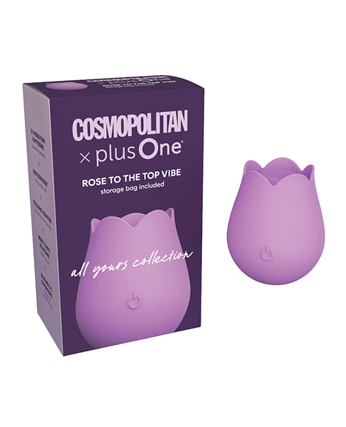 Cosmopolitan X plusOne Rose to the Top Vibe, Pink, Waterproof with 10 Settings