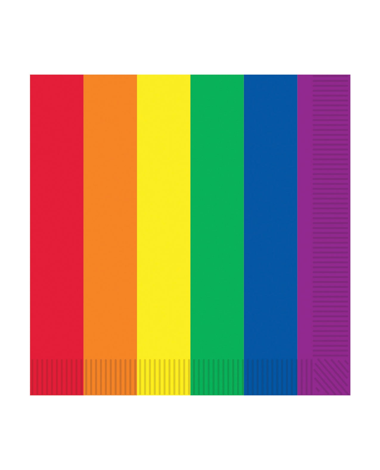 Beistle 53797 Pride Luncheon Napkins, Rainbow