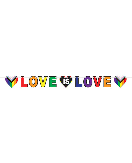 Beistle 53952 Love is Love Streamer, Rainbow, 6"x7ft