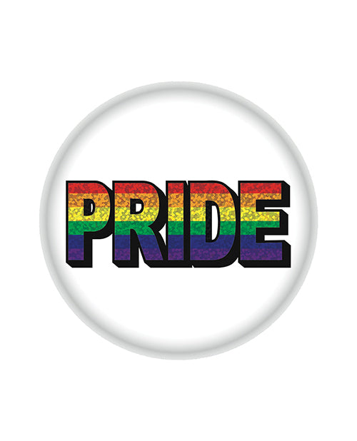 Beistle BT125 Pride Button, Rainbow, Metal, 2 Inch