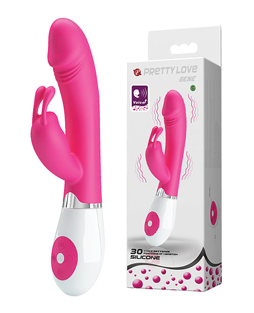 Pretty Love Gene Voice Controlled Rabbit Vibrator - Fuchsia
