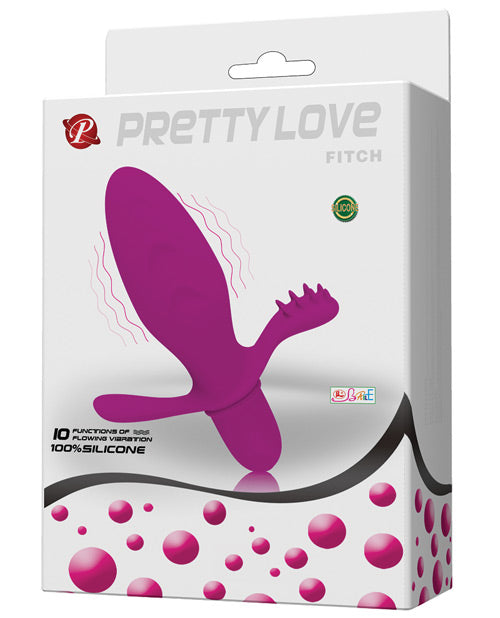 Pretty Love Fitch Anal Vibrator, Fuchsia – 1-Year Warranty