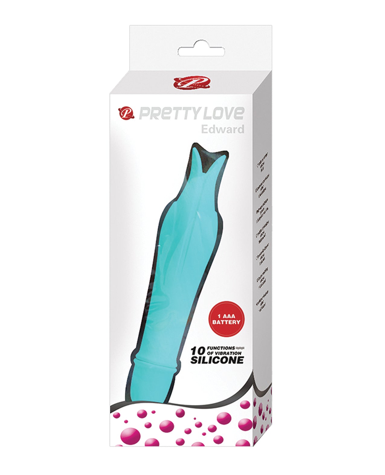 Pretty Love Edward G-Spot Vibrator, 10-Function Waterproof Silicone