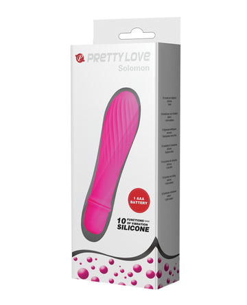 Pretty Love BI-014503-2 Solomon G-Spot Vibrator, Hot Pink, Waterproof, 4.75"