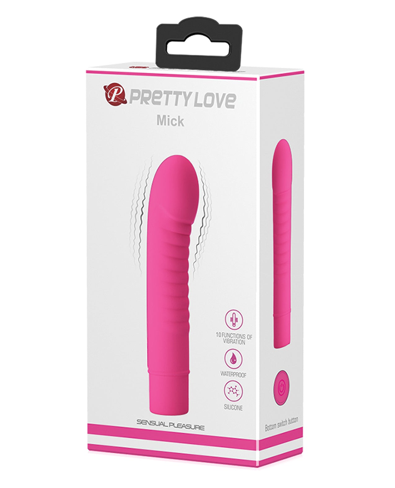 Pretty Love Mick 10 Function G-Spot Vibrator, Medical-Grade Silicone