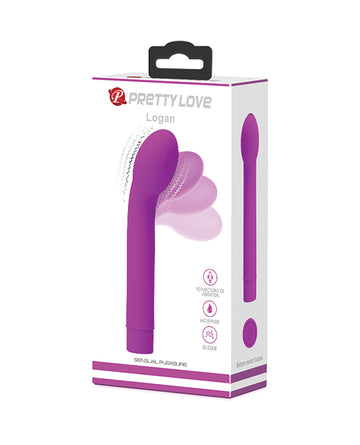 Pretty Love BI-014764 Logan Bendable G-Spot Vibrator, 10 Functions, Silicone