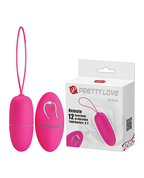 Pretty Love/ Crazy Bull BI-014865W Selkie Egg Vibe, Fuchsia, 12 Modes