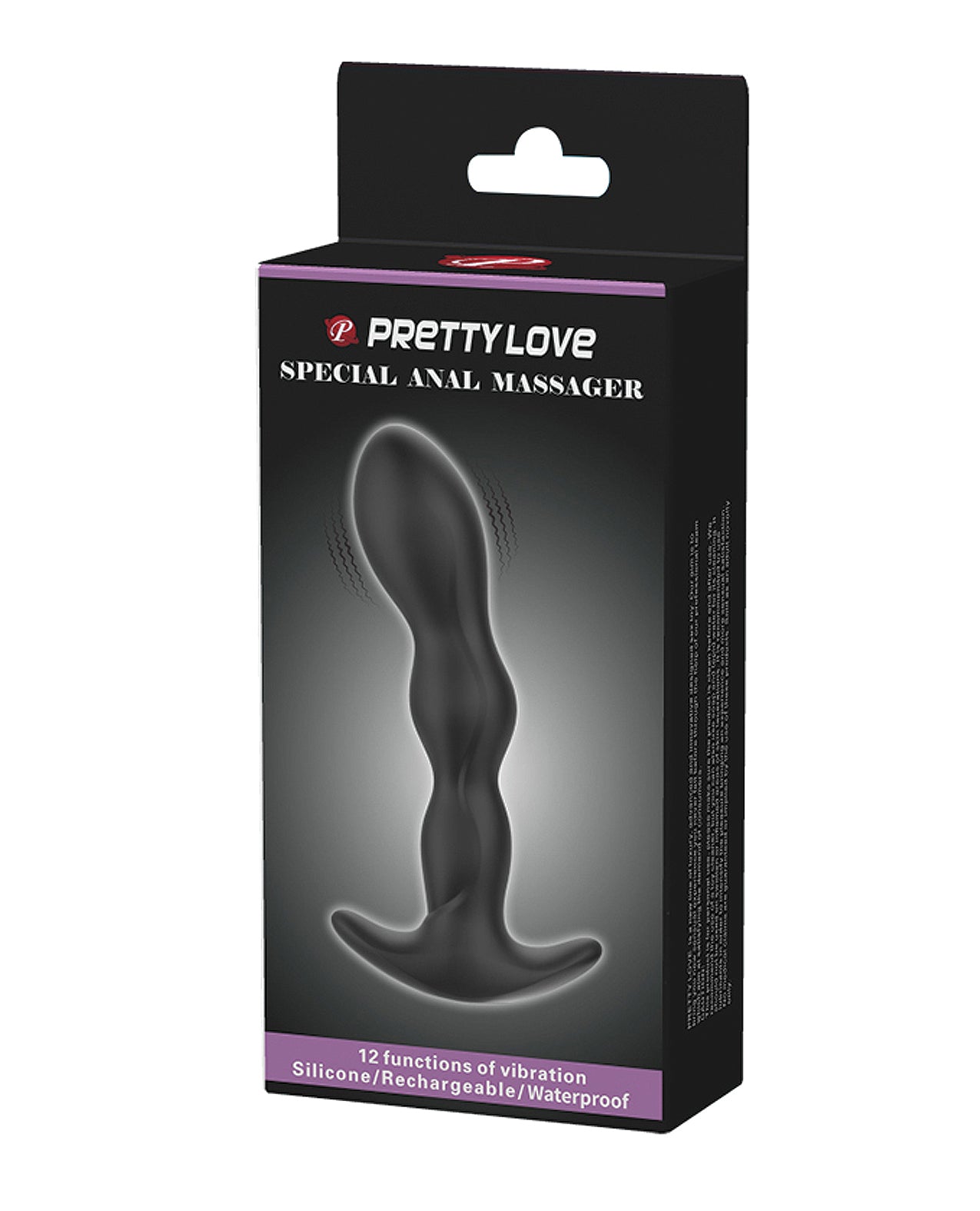 Pretty Love Special Anal Massager, 12-Function Silicone, USB Rechargeable