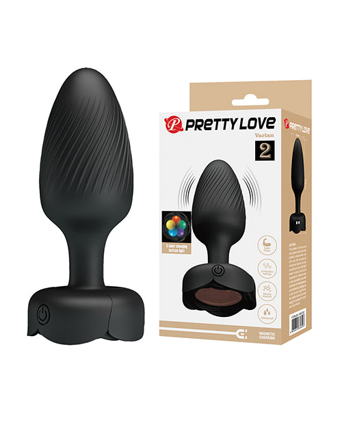 Pretty Love Varian Large Vibrating LED Butt Plug – Body-Safe Silicone