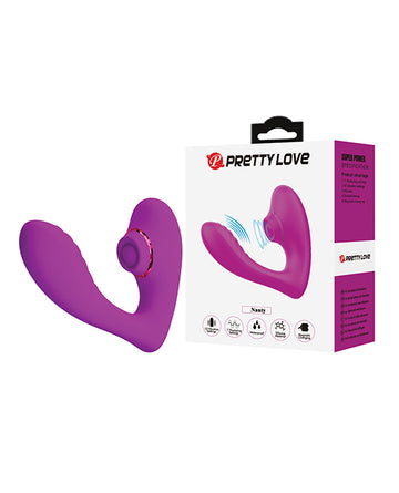 Pretty Love Nauty Vibrator, Fuchsia – 10 Vibration & 7 Thumping Modes