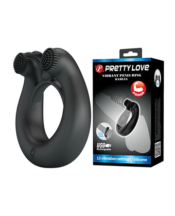 Pretty Love Dahlia Vibrating Silicone Ring, BI-210324