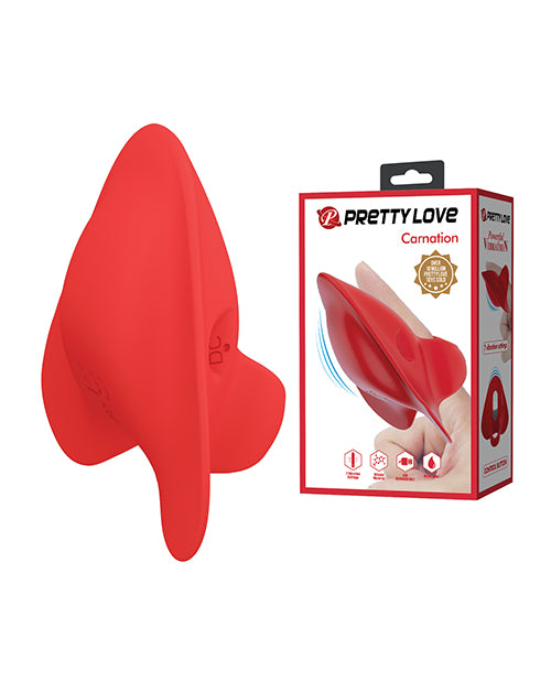 Pretty Love BI-300072 Carnation Manta Ray Finger Vibe, 7 Modes, Silicone