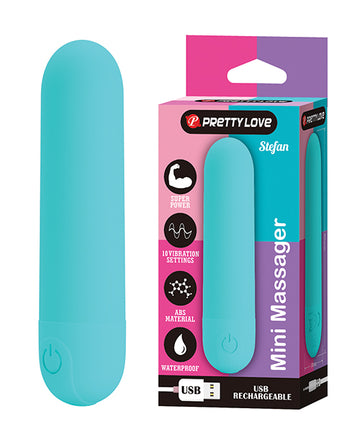 Pretty Love BI-300085-1 Stefan Mini Massager Bullet, Hot Pink