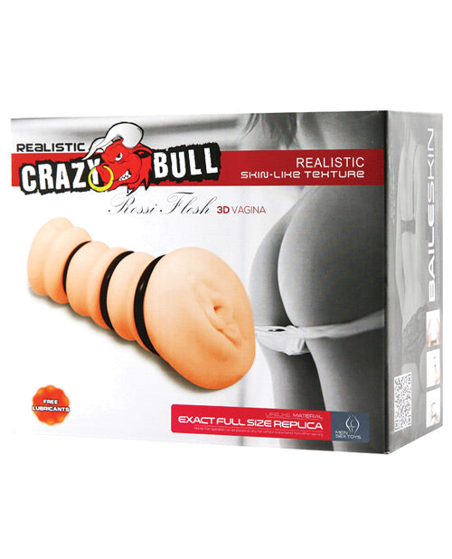 Pretty Love/ Crazy Bull BM-009150H Rossi Vagina Masturbator, TPR, 5.51", Ivory