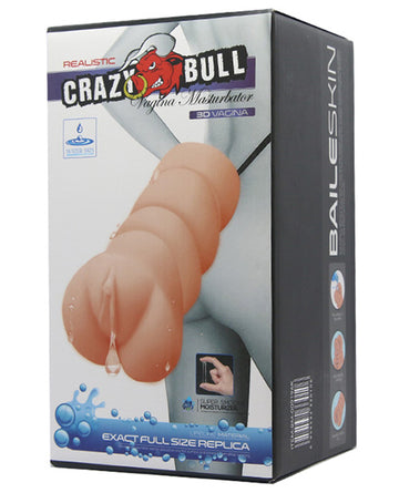 Crazy Bull BM-009196K No Lube Vagina Masturbator Sleeve, TPR, 5.31" L